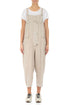 Strappy Beige Linen Jumpsuit 1