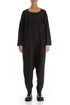 Strappy Black Linen Jumpsuit 1