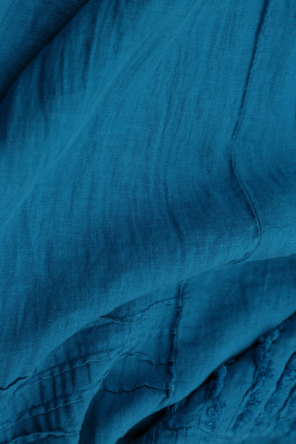 Strappy Cobalt Blue Linen Camisole Top