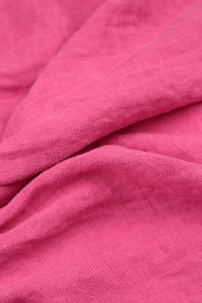 Strappy Fuchsia Linen Camisole Top
