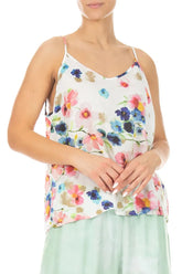 Strappy Primrose Silk Bamboo Camisole Top 3