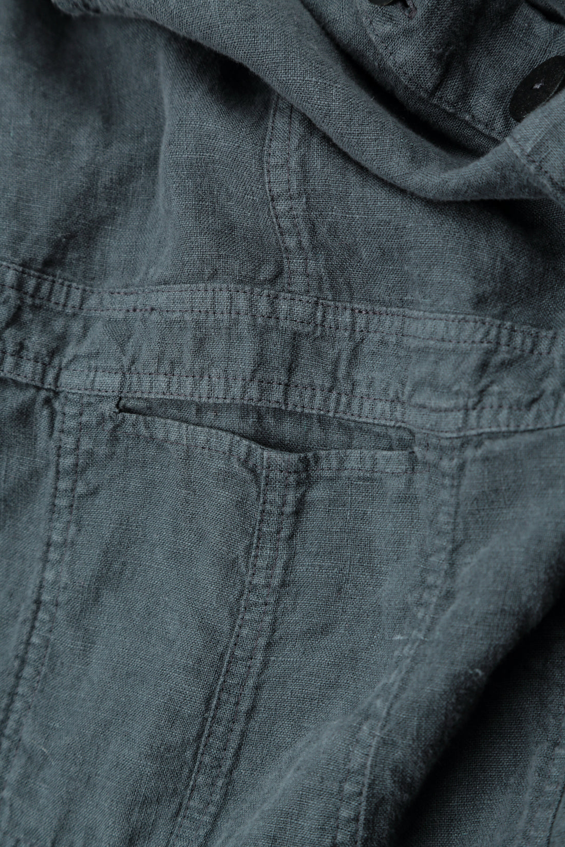 Strappy Slate Linen Jumpsuit 5