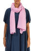 Taffy Pink Silk Cotton Scarf 1