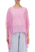 Taffy Pink Textured Kaftan Silk Blouse 1