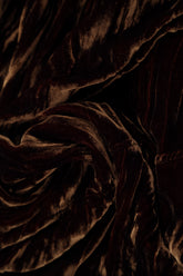 Taper Aged Copper Silk Velvet Trousers 5