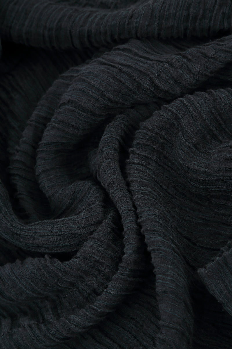 Taper Crinkled Graphite Silk Trousers 5