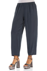 Taper Graphite Silk Bamboo Trousers 3