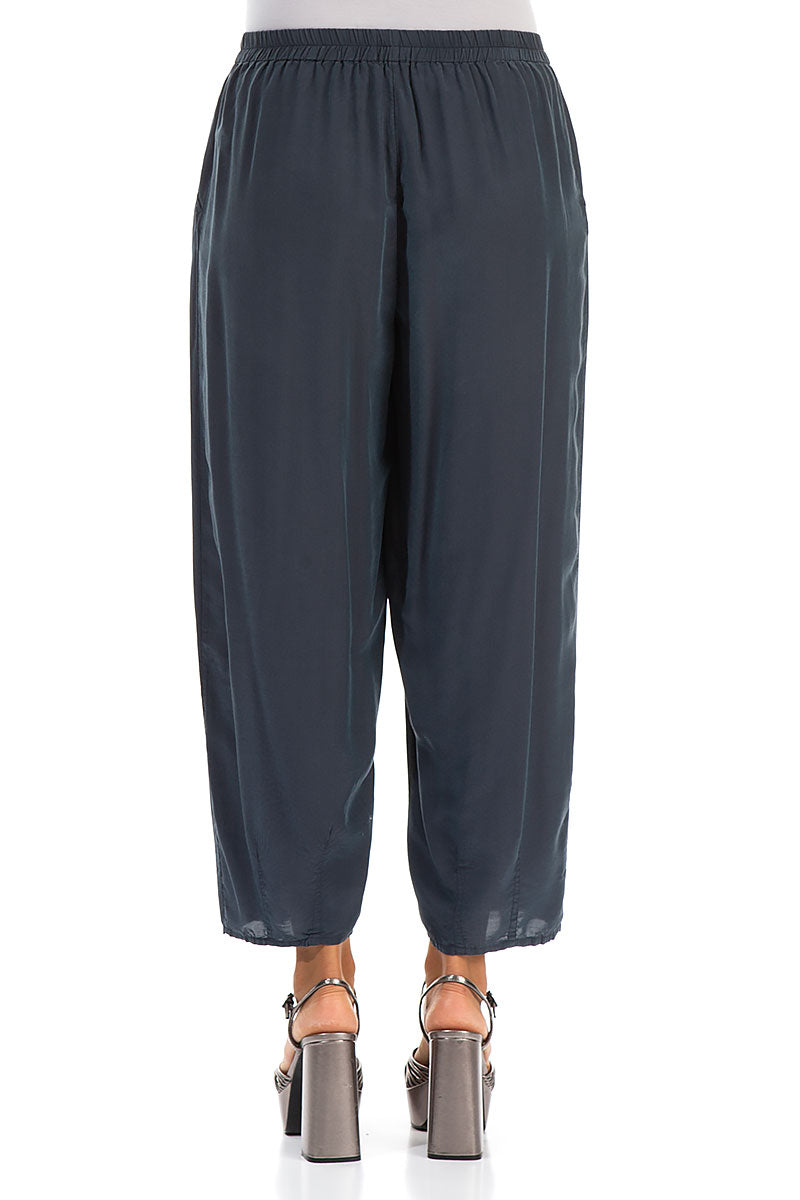 Taper Graphite Silk Bamboo Trousers 2