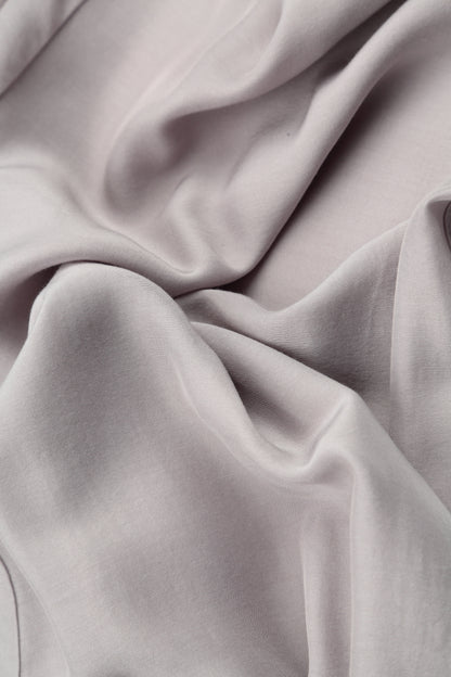 Slight Taper Greige Silk Bamboo Trousers 5