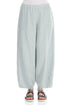 Taper Light Grey Linen Trousers 1