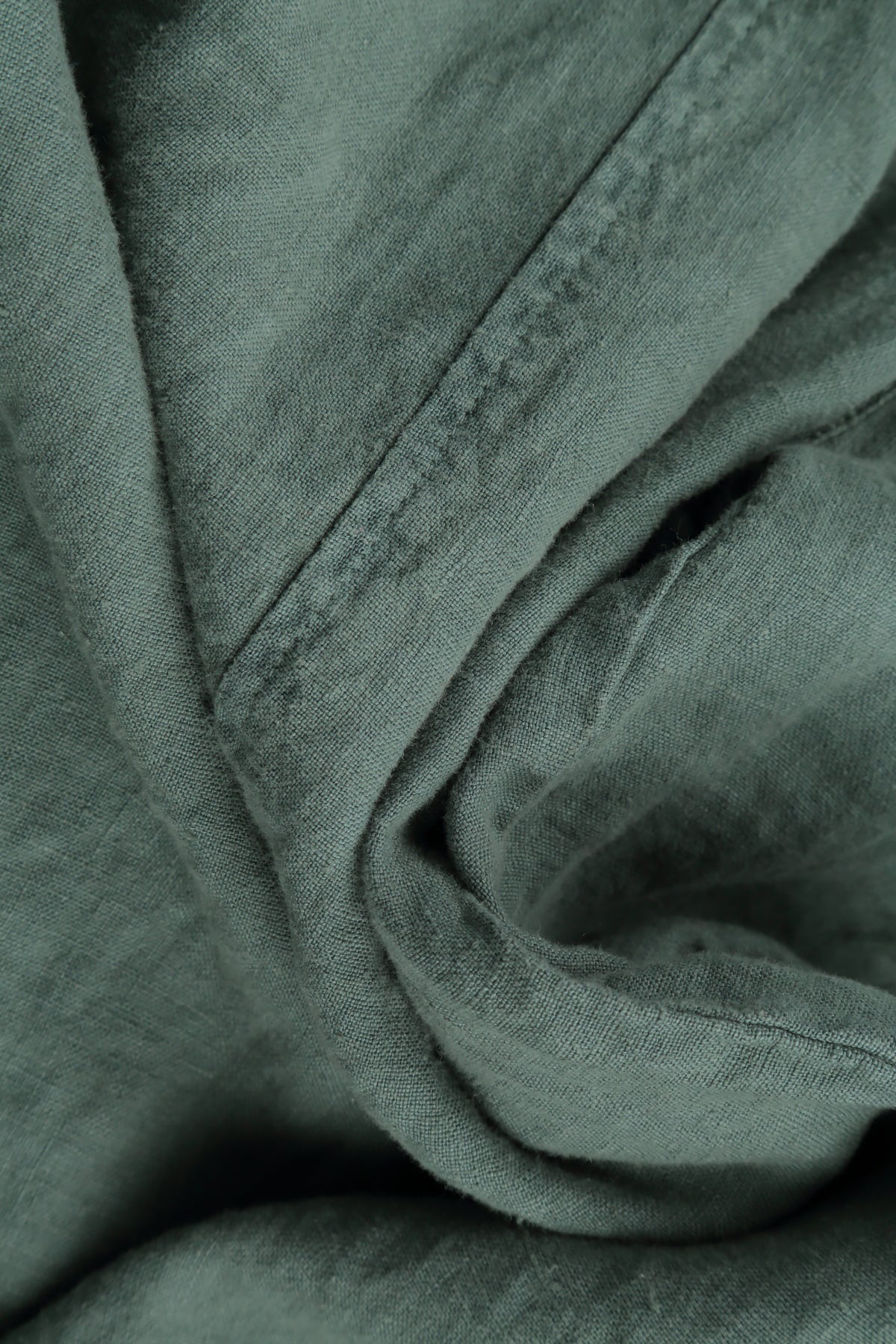 Taper Wide Sage Linen Trousers