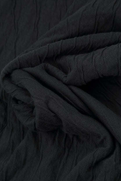 Tapered Grey Wavy Cotton Trousers