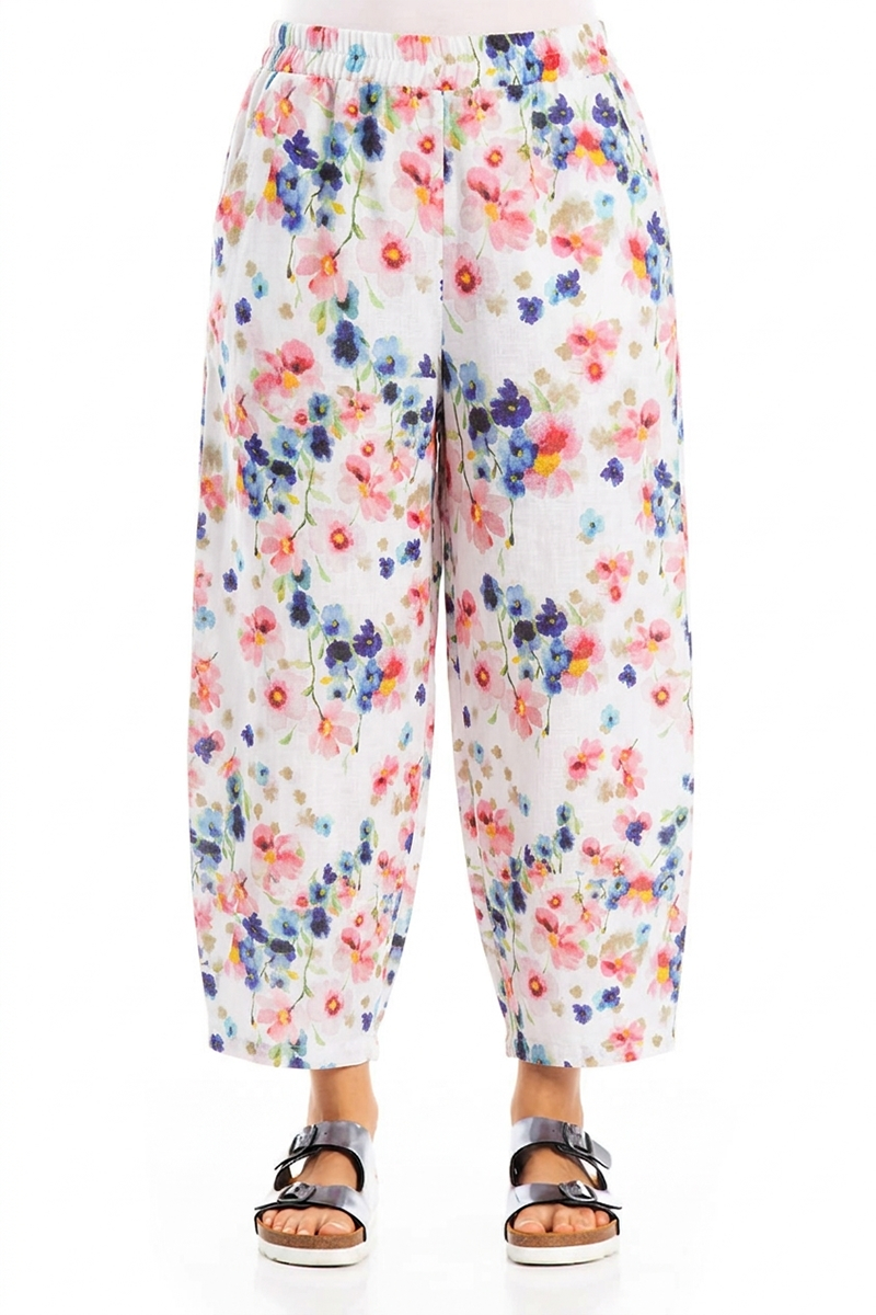 Tapered Primrose Linen Trousers 1