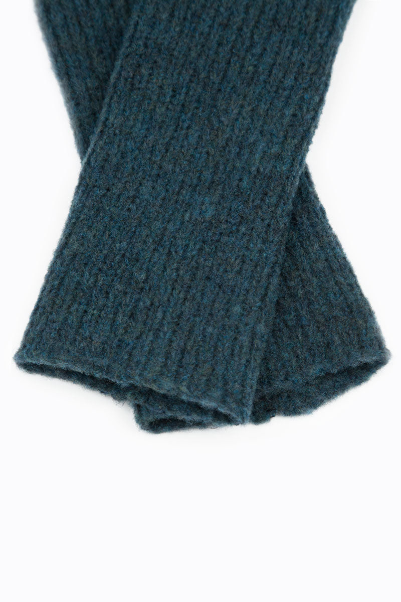 Teal Wool Wristlets 4