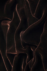 Tie Strap Chocolate Silk Velvet Jumpsuit 5