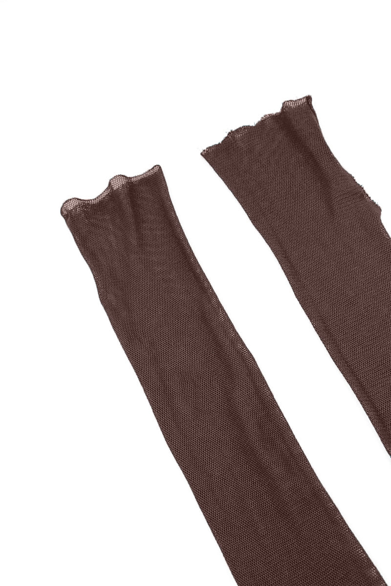 Truffle Brown Mesh Soft Cotton Wristlets