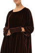 Truffle Brown Silk Velvet Wristlets 1