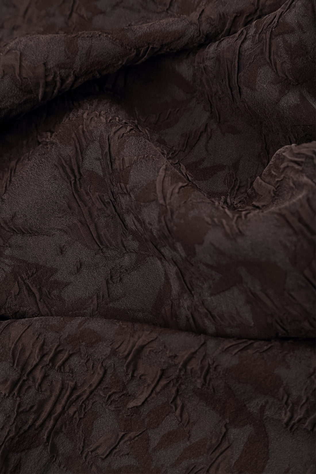 Truffle Brown Textured Silk Viscose Shirt Jacket 6