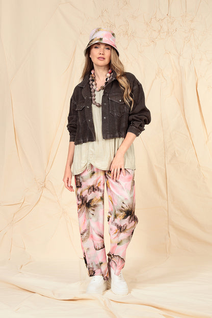 Truffle Off-Dye Linen Trucker Jacket 7