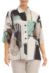 Tumbled Stone Textured Silk Shirt 3