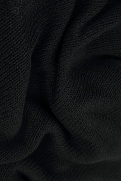 Two Pockets Black Linen Jumper 5