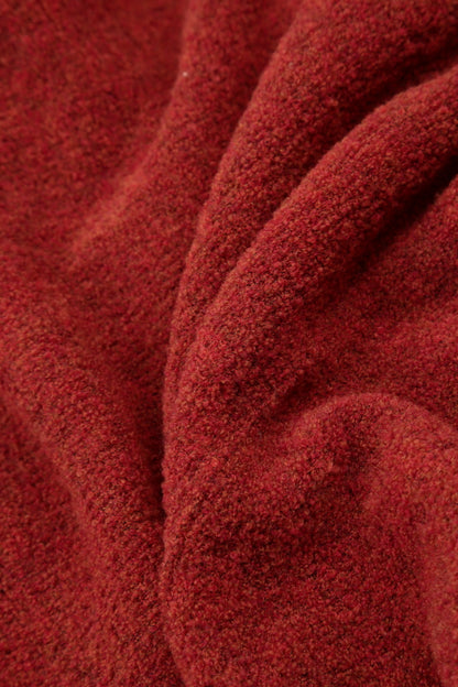 Two Pockets Burnt Orange Wool Sweater 5