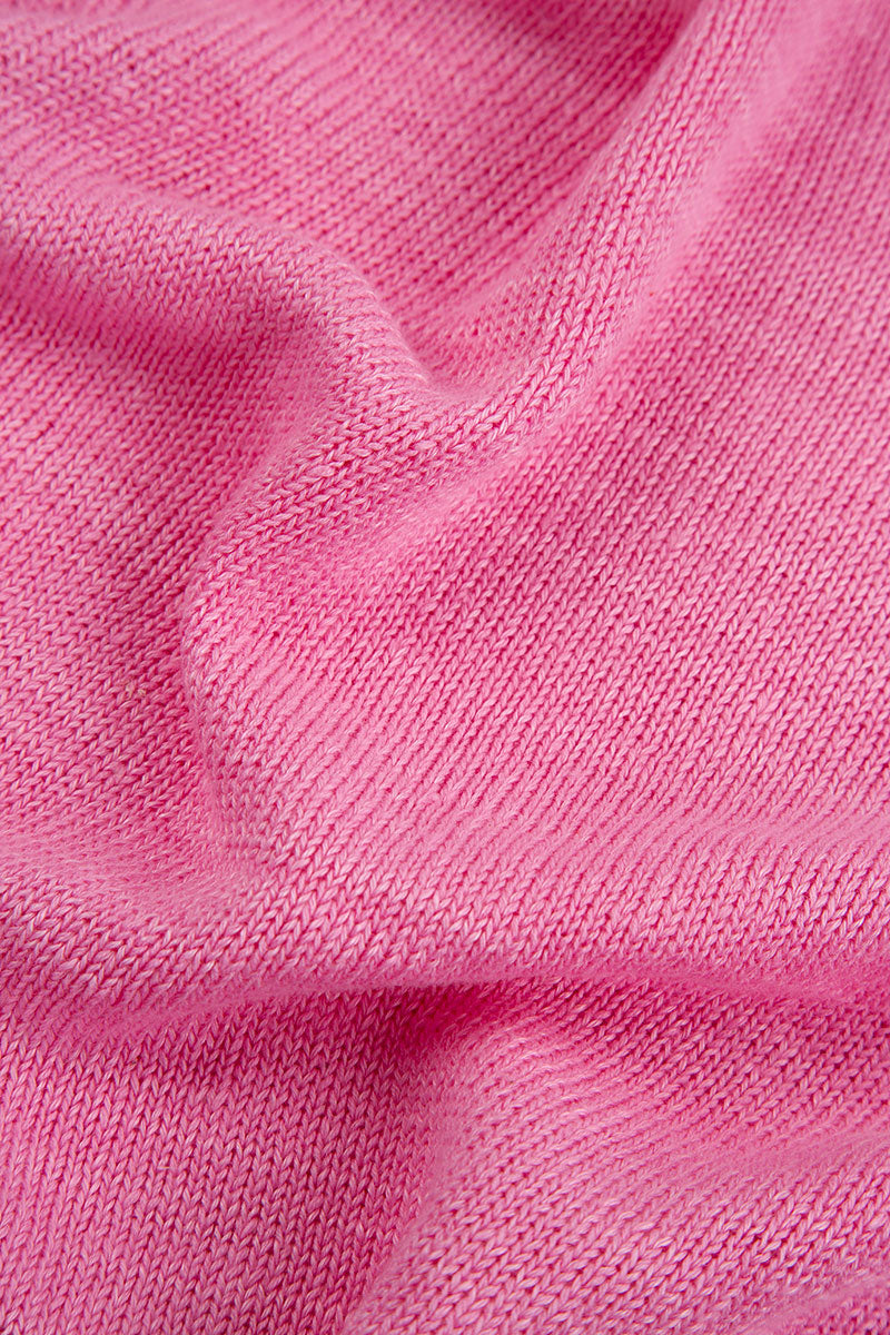 Two Pockets Taffy Pink Linen Jumper 5