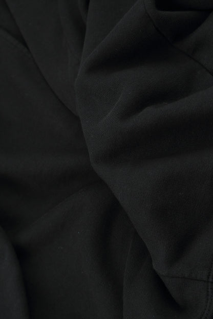 V-Neck Black French Terry Cotton Tunic 5