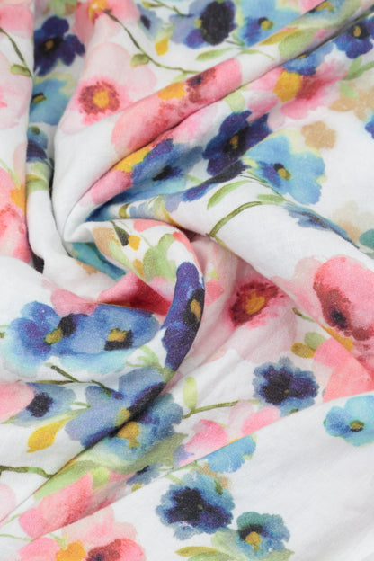 Robe en lin boutonnée à col en V Primrose