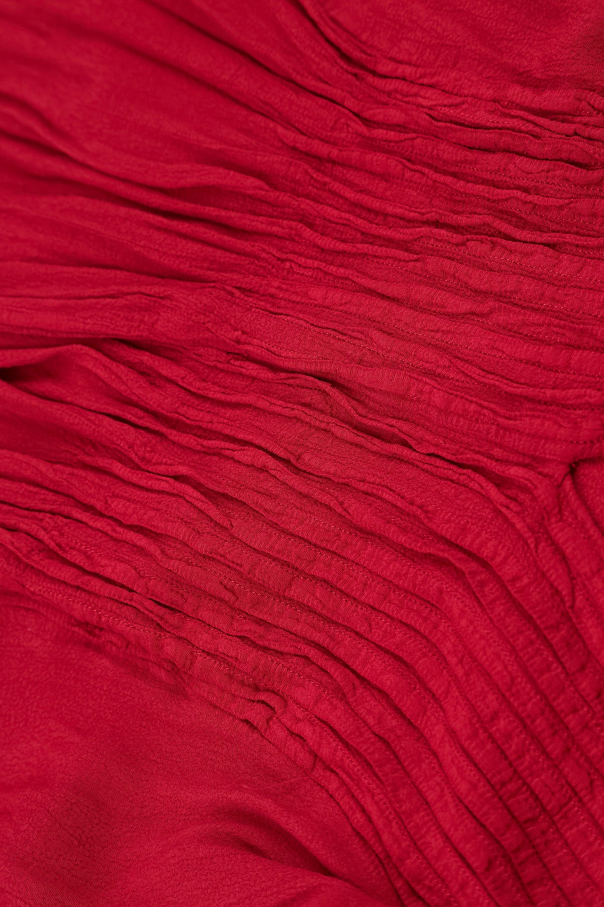 V-Neck Cherry Red Viscose Blouse 5