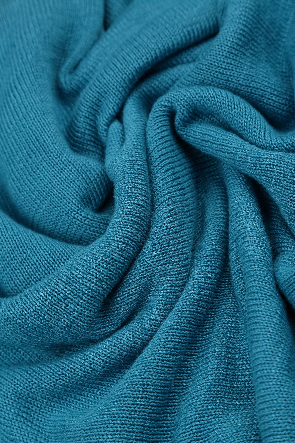 V-Neck Denim Linen Jumper