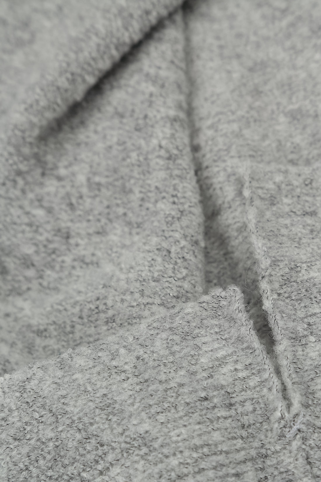 V-Neck Light Grey Wool Sweater 5