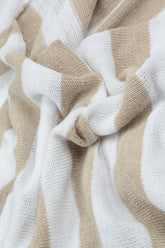 V-Neck Striped Natural Linen Jumper 5