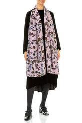 Velvet Blooms Devoré Silk Scarf 2
