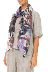 Violet Splash Light Scarf 3