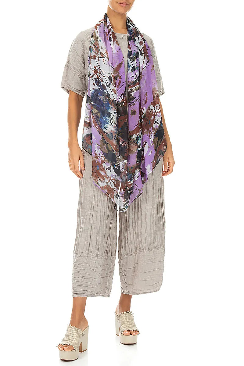 Violet Splash Light Scarf 2