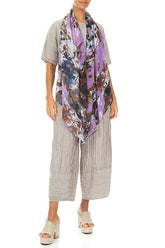 Violet Splash Light Scarf 2