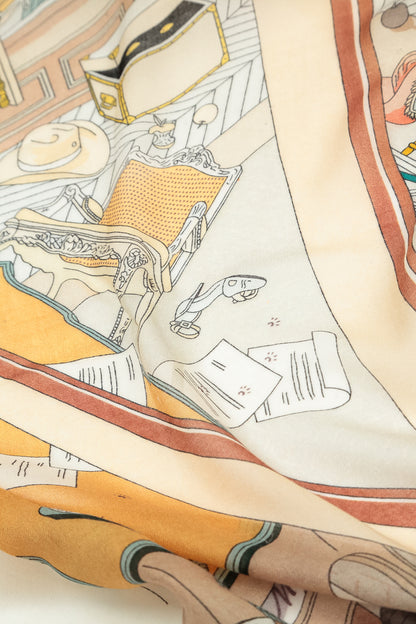 Écharpe en cachemire et soie Western Reverie