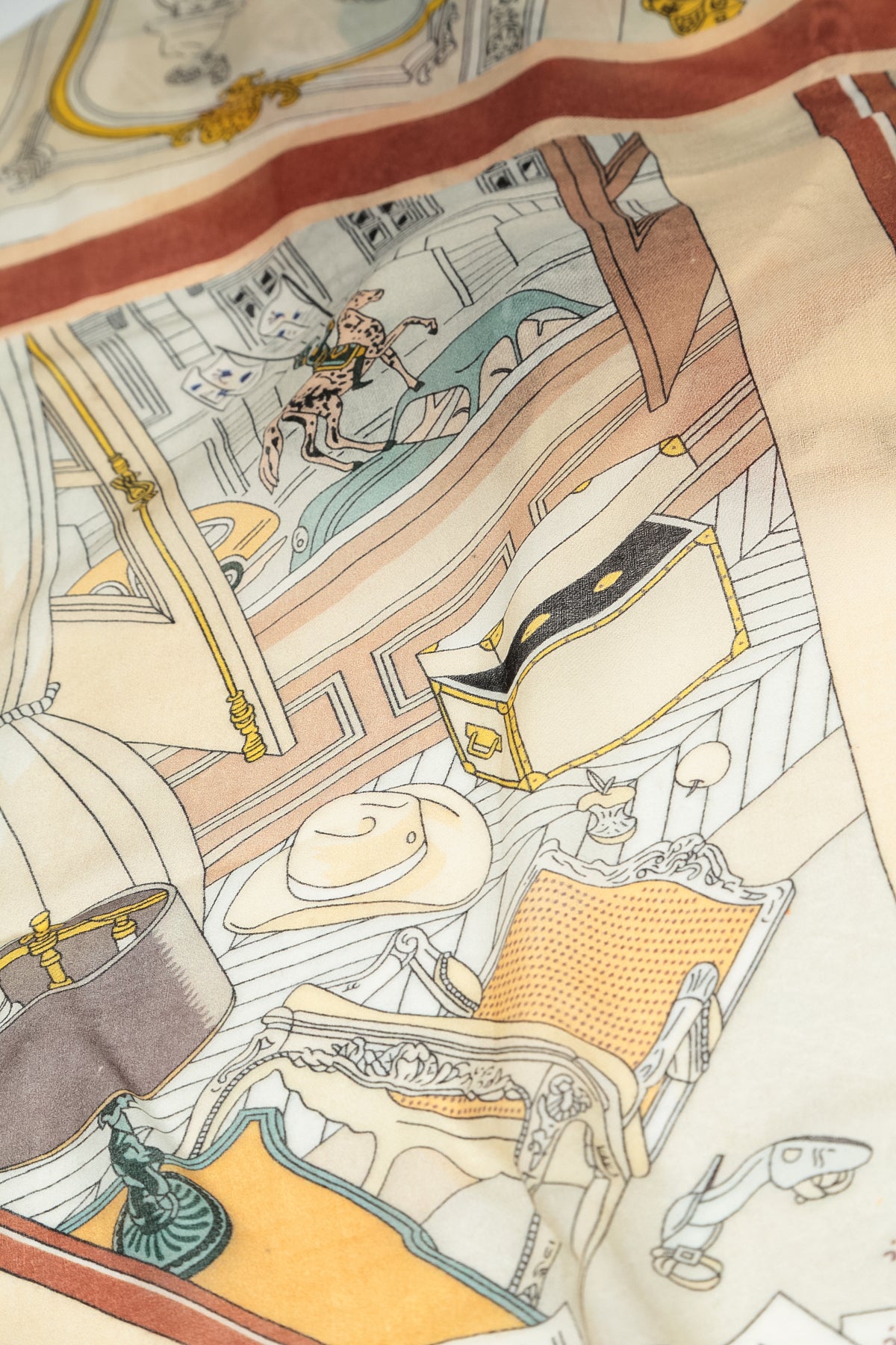 Écharpe en cachemire et soie Western Reverie