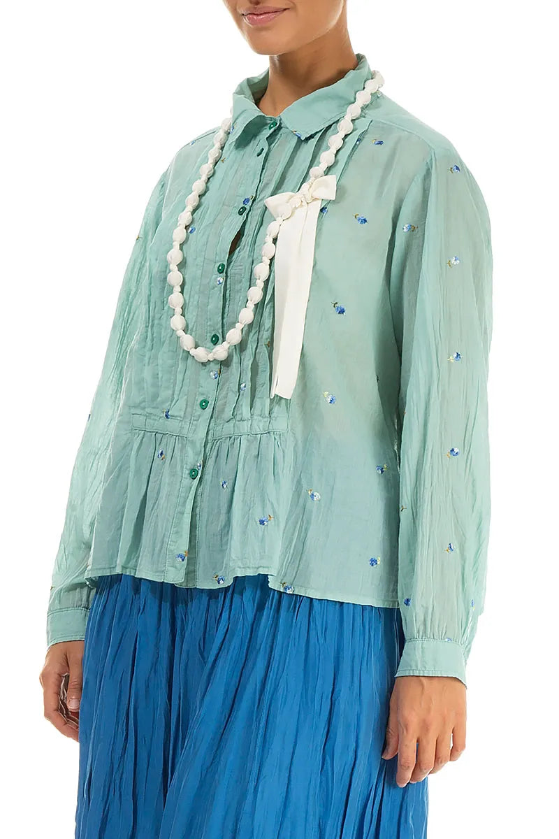 White Silk Fine Bead Necklace 3