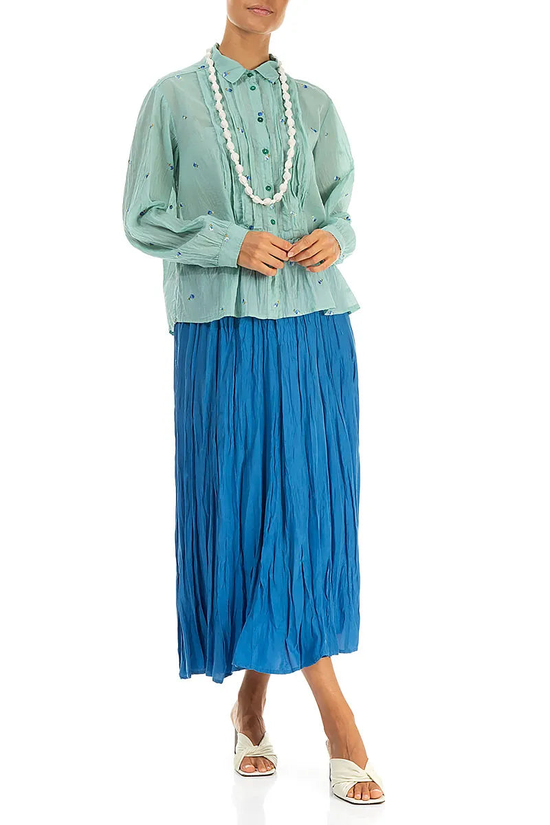 White Silk Fine Bead Necklace 2