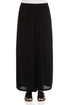 Wide Black Viscose Trousers 1