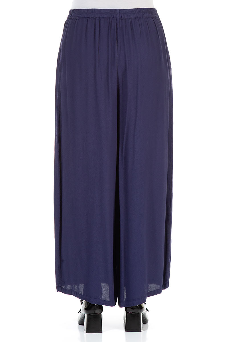 Wide Amethyst Viscose Trousers 2