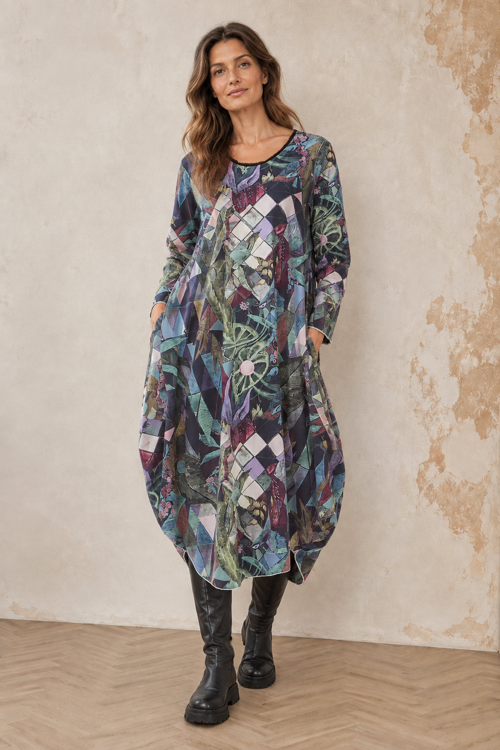 Robe ample en Coton Art Mosaic