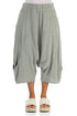 Wide Baggy Taupe Linen Trousers 1