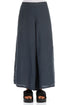 Wide Charcoal Linen Trousers 1