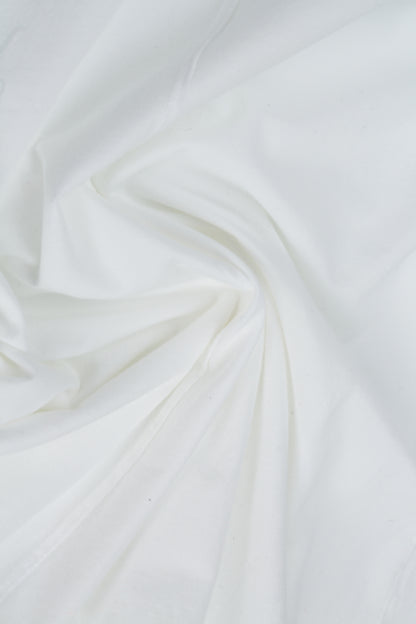 Wide Flowy White Pure Silk Trousers 5