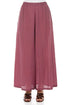 Wide Leg Antique Ruby Textured Silk Trousers 1