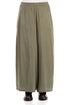 Wide Leg Forest Mist Silk Trousers 1