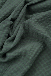 Wide Leg Sage Textured Silk Trousers 5